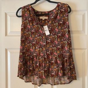 LOFT NWT Adorable Animal Print Top